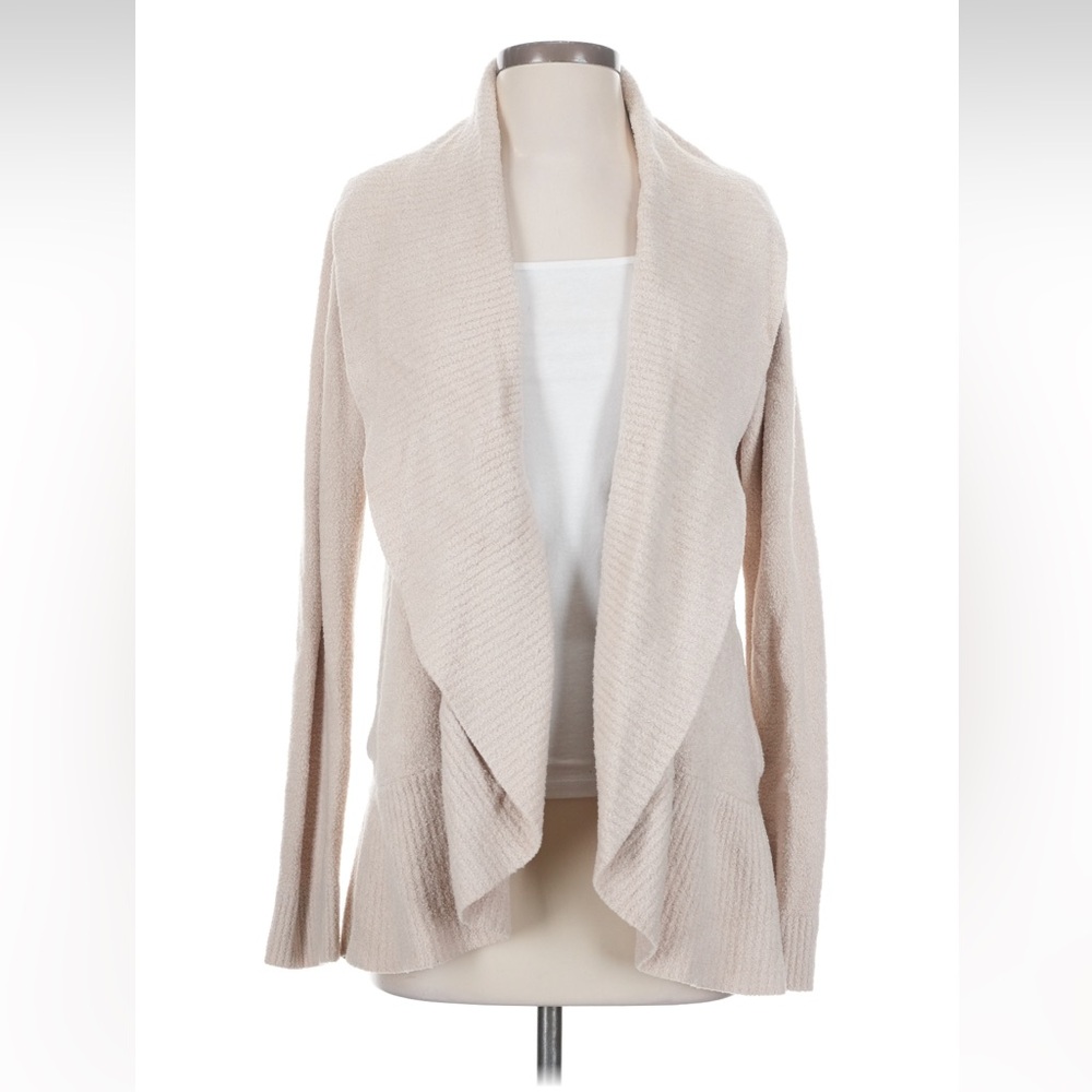 Barefoot Dreams CozyChic Lite Cream Women's Cardigan Small